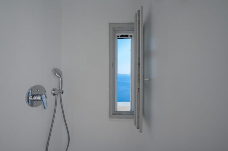 Bathroom 4, Beautiful Santorini Villa 1 Bedroom Villa Blissful Retreat Breathtaking, South Aegean