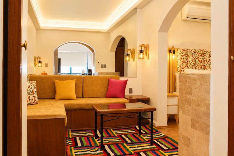 Living area 3, El Rincon Mexicano Polanco by RUZ, Mexico City