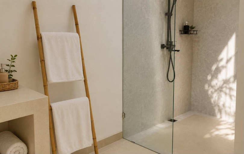 Bathroom 3, Dangin Tukad Villa, Badung