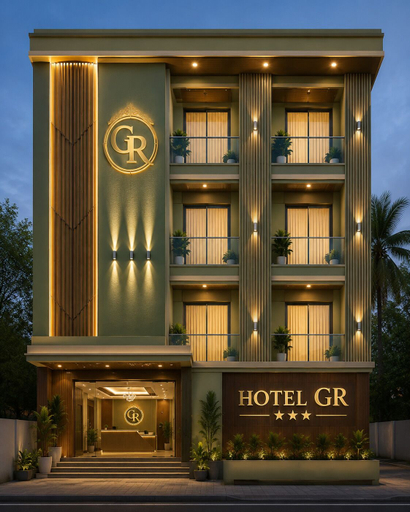 Exterior detail, Hotel GR UJJAIN, Ujjain