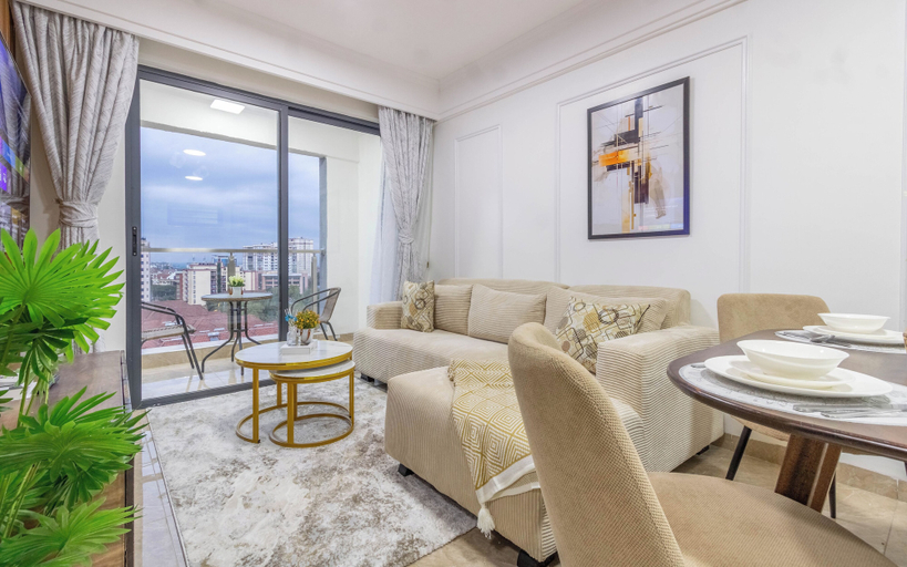 Living area, Padmore apartment 2bedroom by Nest&Nomad, Dagoretti North
