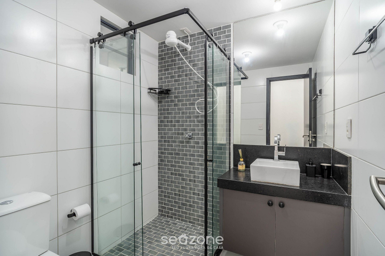 Bathroom, Comfort and Convenience Just 850m From Tambau Beach - Onws, João Pessoa
