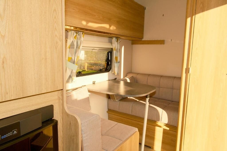 Living area, Sundale Caravan Retreat 2 Berth - Wanaka, Queenstown-Lakes