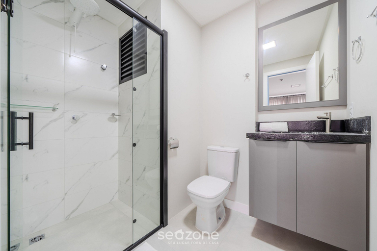 Bathroom, VFR Estudios proximos a praia de Bombas, Bombinhas
