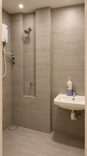 Bathroom 3, Riverine Diamond 13A4Pax Studio, Kuching