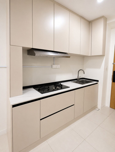 Private kitchen, Riverine Diamond 5C 4Pax Studio, Kuching