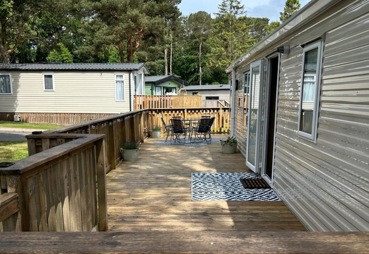 Terrace/patio, 2 Bed Caravan Sleeps 4 With Parking and Balcony, Scottish Borders