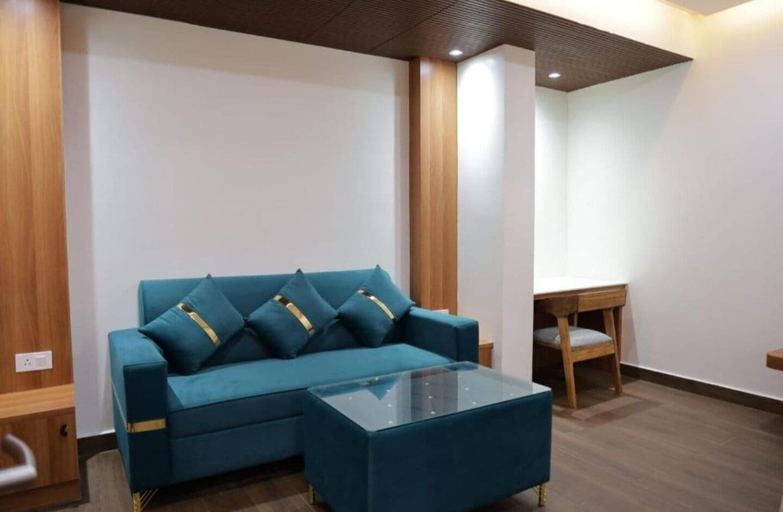 Living area, Hotel Pritika International, Samastipur