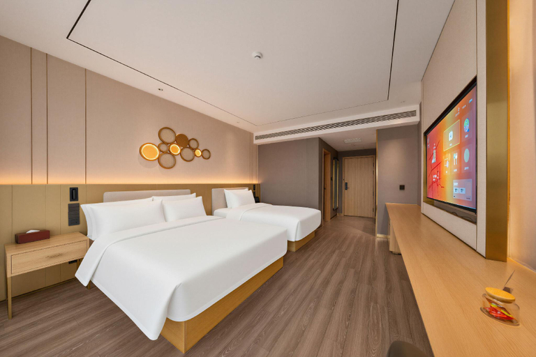 Bedroom 2, Orange Hotel Linyi Binhe Wanda Plaza, Linyi