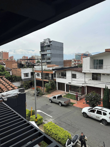 Balcony, Luxury Duplex Loft AC Rooftop Jacuzzi Laureles, Medellín