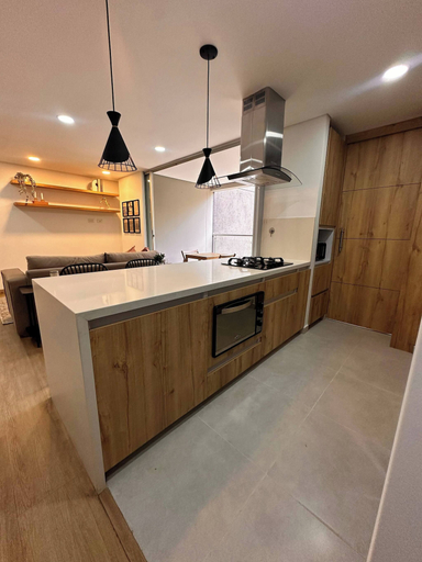 Private kitchen 2, Premium Village 24 7 Security Balcony Fast Wifi, Medellín