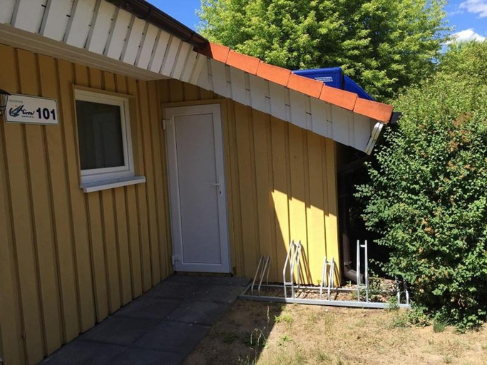 Exterior 2, Double Bungalow With Terrace in the Mirow Holiday Park, Mecklenburgische Seenplatte