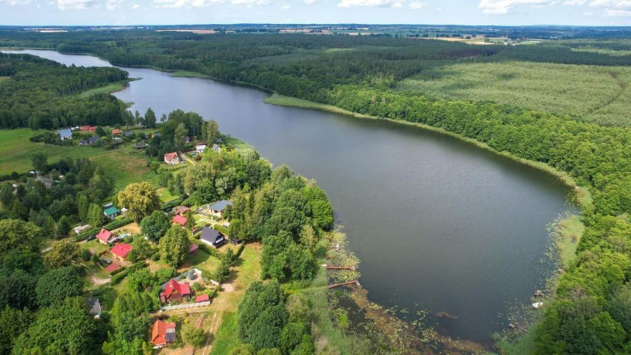 View from property 4, Holiday Home Right on the Lake, Terrace, Łobez