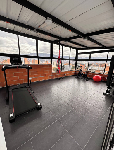 Fitness facility 4, Luxury Loft Jacuzzi, Gym and Steam Bath Laureles, Medellín