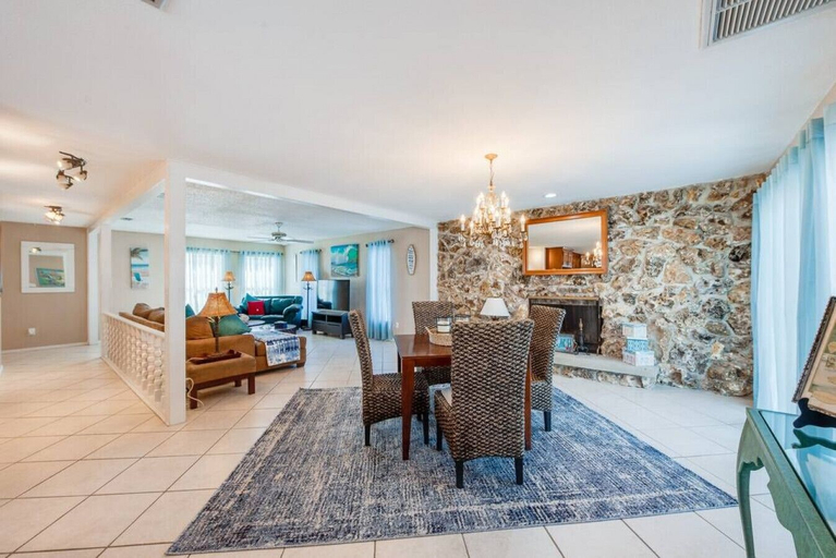 Interior 4, Large Pool Home & Blocks Away From the Beach!, Volusia