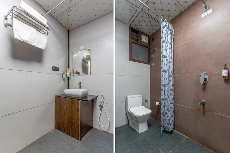 Bathroom, Treebo Jaguar Comforts, 3 Kms From Mahatma Gandhi Park, Chikmagalur