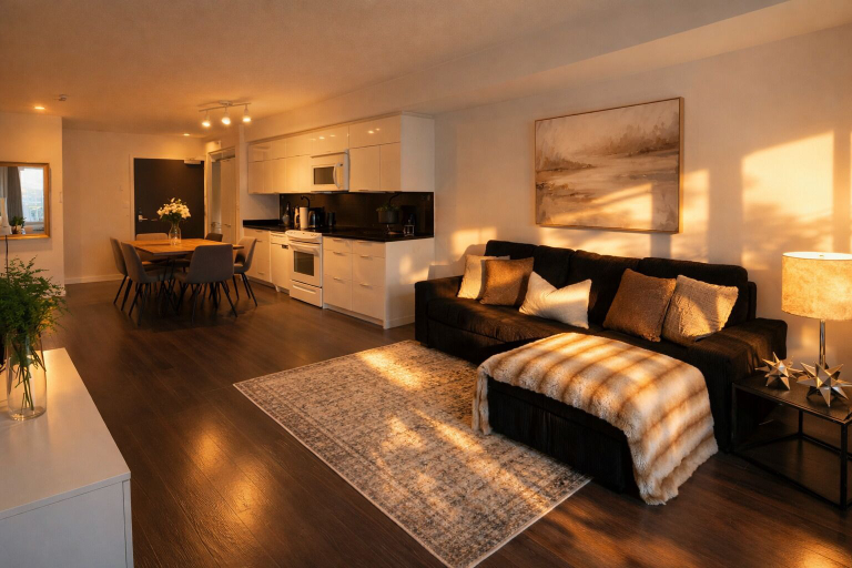 Living area 2, Toronto Entertainment District Suites, Toronto
