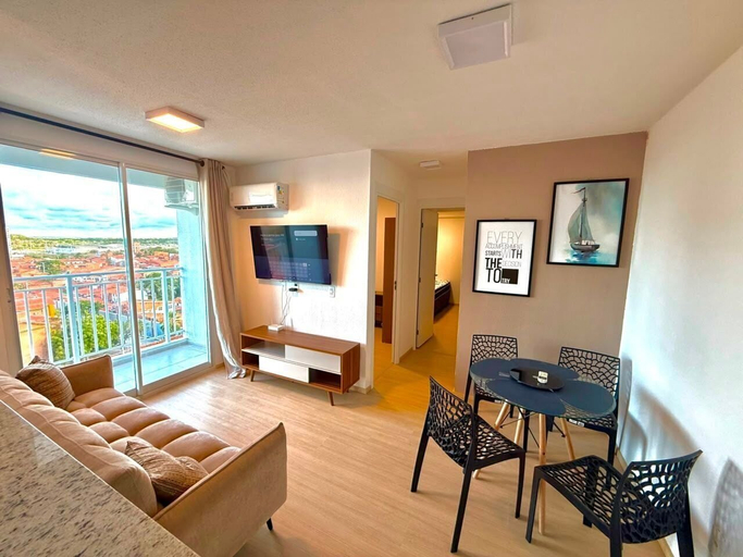 Living area 5, Vista Mar Incrivel e Brisa na Praia e 2 Quartos, Fortaleza