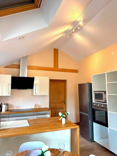 Private kitchen, Modern Brand New 1BR Apartment, Luxembourg