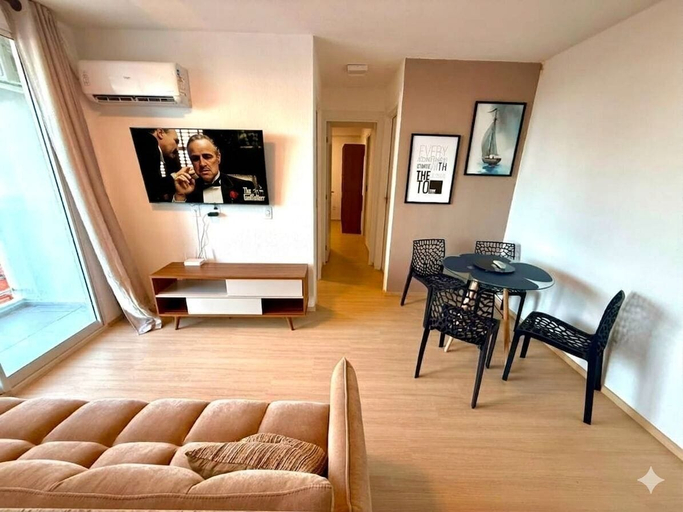 Living area 2, Vista Mar Incrivel e Brisa na Praia e 2 Quartos, Fortaleza