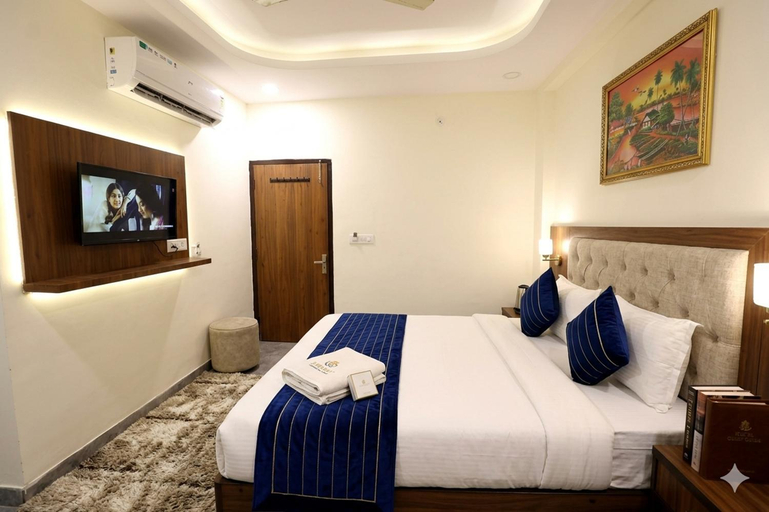 Bedroom 2, Hotel Indrapuram Grand - 2 Min From Indirapuram & Sector 62, Gautam Buddha Nagar