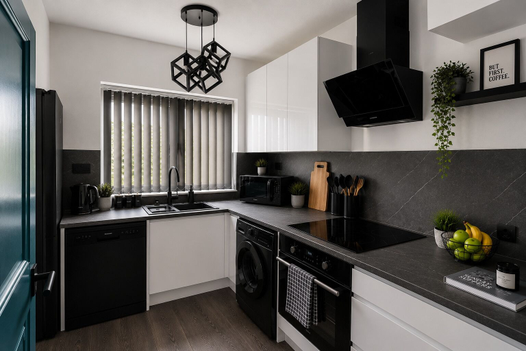 Private kitchen, Central 6 Bedroom House, Birmingham