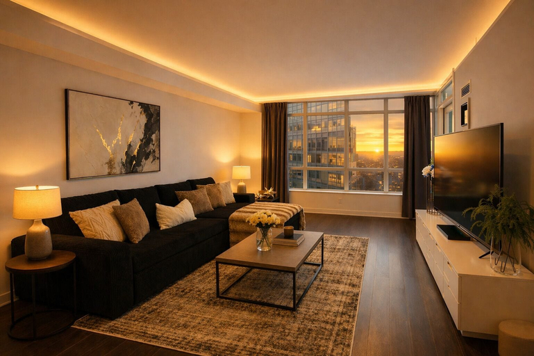 Living area 3, Toronto Entertainment District Suites, Toronto