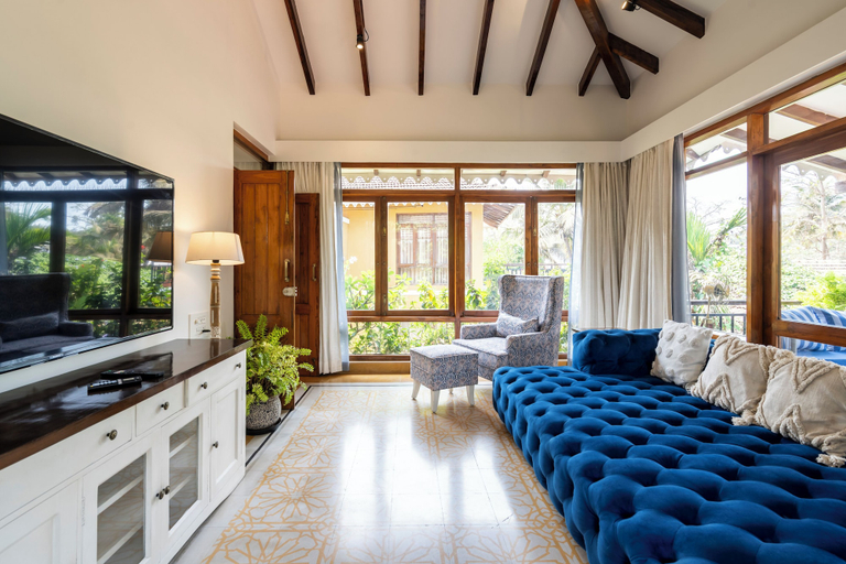 Living area 4, Staymaster Shangrila-4BR Private villa, North Goa
