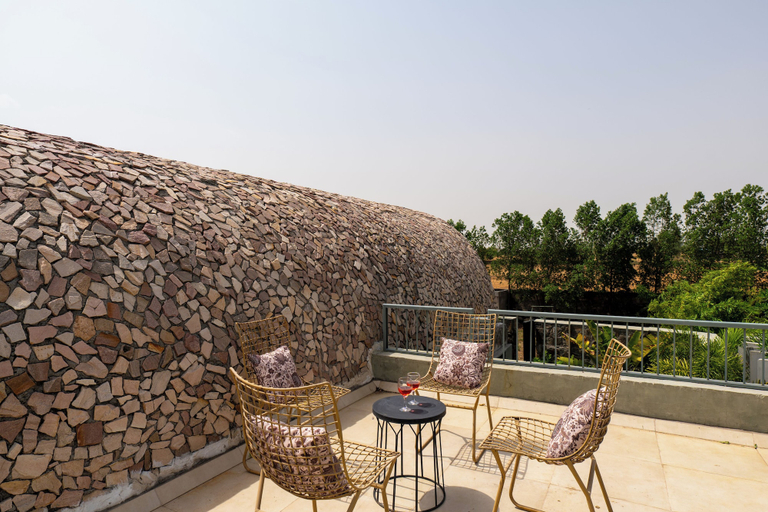 Terrace/patio 2, ELIVAAS Stone Age 6BHK Villa with Pool, Jaipur