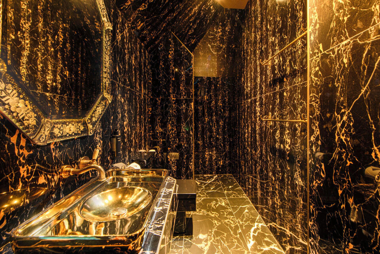 Bathroom 5, Crazy Bear Hotel-Beaconsfield, Buckinghamshire