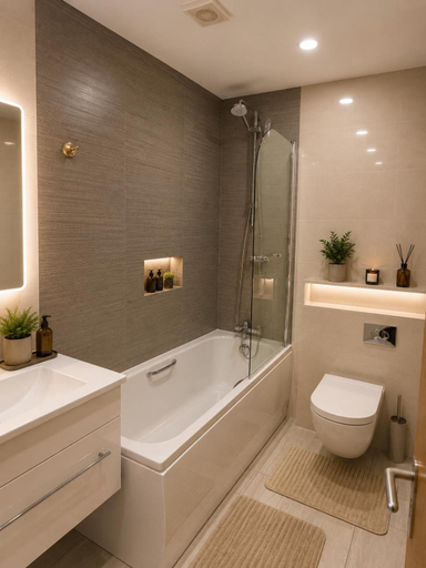 Bathroom 4, Charlotte Double Room, London