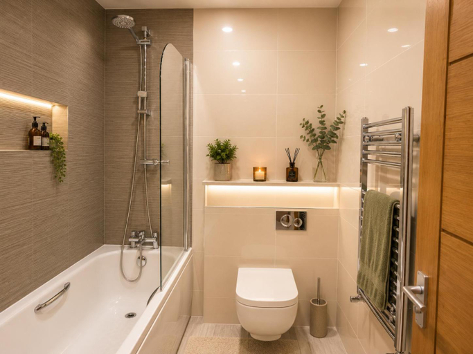 Bathroom 3, Charlotte Double Room, London