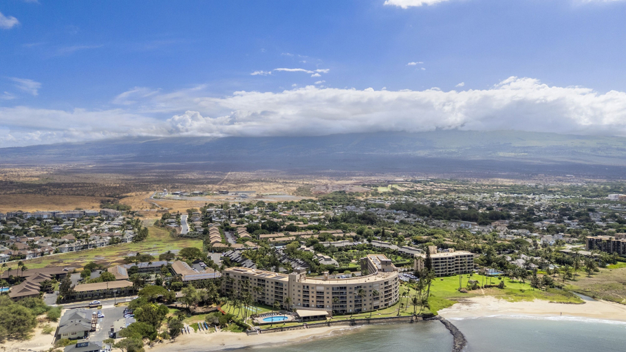 Aerial view 2, Menehune Shores, #206 2 Bedroom Condo, Maui