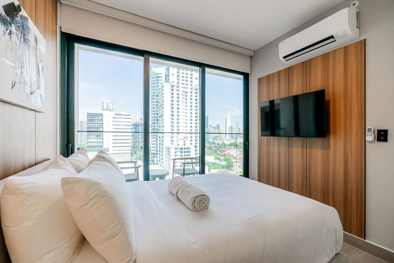 Room 3, w Upscale 2BR w Balcony AC in San Francisco, Panamá