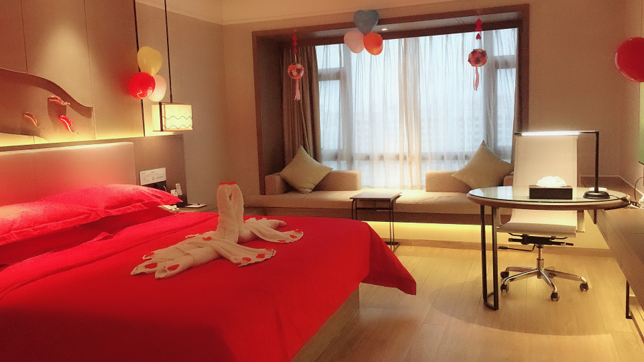 Bedroom, Luckyever Grand Hotel (Haikou Vocational College Longhu Tianjie), Haikou
