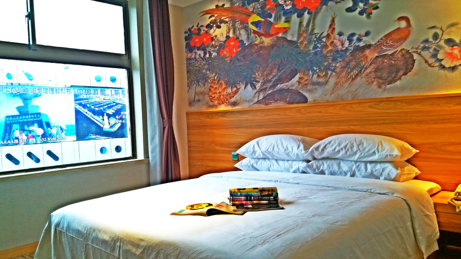 Bedroom, Anlan Binshe Hotel (Qingdao May Fourth Square Maidao Park), Qingdao