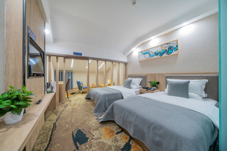 Bedroom 2, Jinxiu Tangcheng Art Hotel, Chongqing