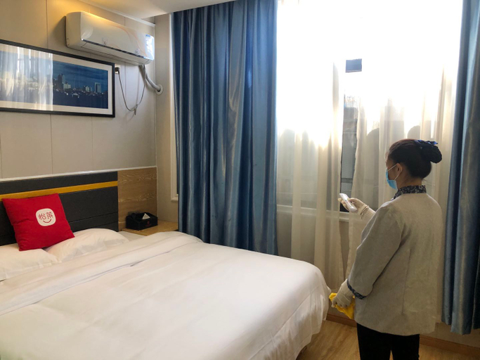 Bedroom 2, Harman Boutique Hotel (Nanchang University Qianhu Campus Store), Nanchang
