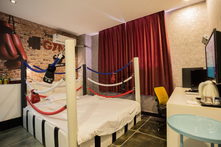 Bedroom 3, Style Theme Hotel (Fuyang Normal University West Lake Campus), Fuyang