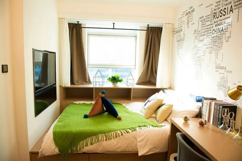Bedroom 2, CJIA Apartment (Beijing Anhuaqiao Metro Station), Beijing