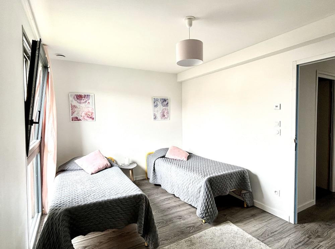Bedroom 3, Résidence Montifault - gîtes du 2 au 3 pièces, Loire-Atlantique