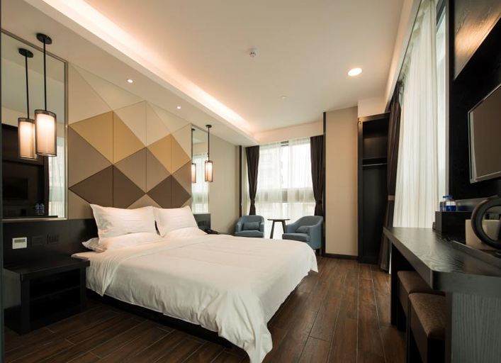 Bedroom 2, Luckyland Trade Building Hotel, Shanghai