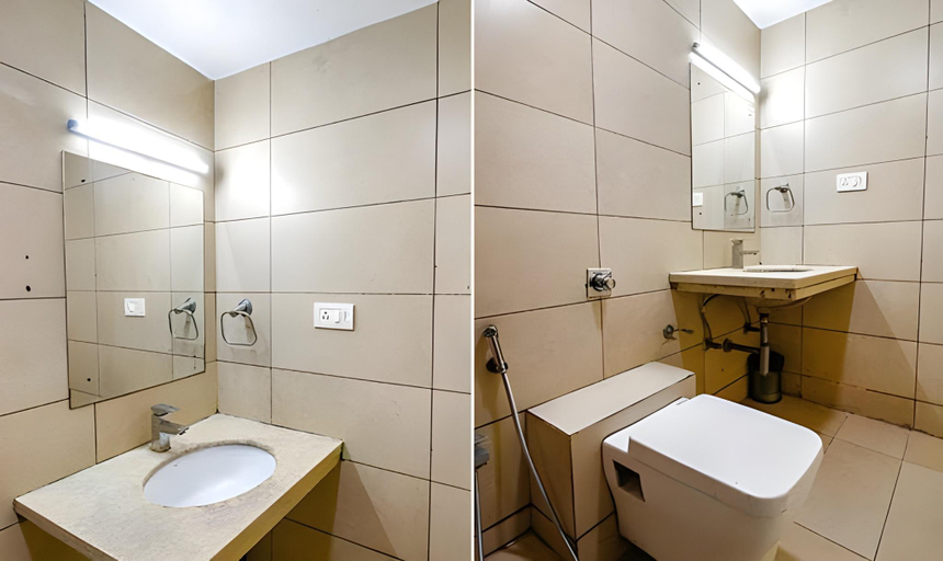 Bathroom, FabHotel Prime The Oasis, Bhopal