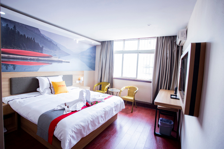 Bedroom, Junyi Hotel Chain (Sihong Tiyu Road Branch store), Suqian