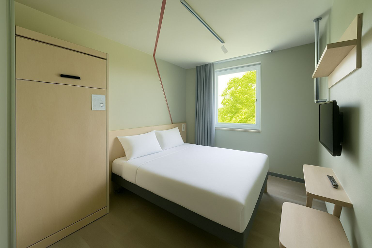 Bedroom 4, Ibis Budget Auxerre Nord (Ouverture Printemps 2025), Yonne