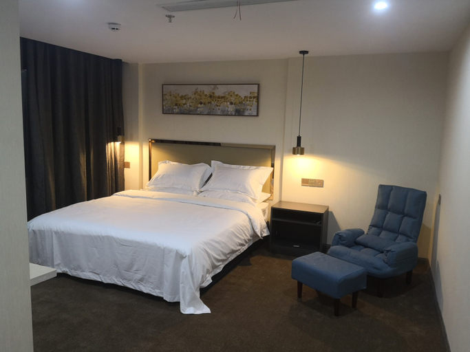 Bedroom, Guanyunboya light luxury hotel, Lianyungang
