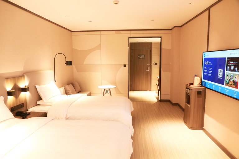 Bedroom, Hanting Hotel Baoding Fuping Riverside Bridge, Baoding