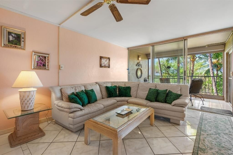 Living area 4, Menehune Shores, #301 2 Bedroom Condo, Maui