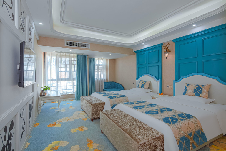 Bedroom 2, Yibaiyuan Hotel (Changsha University of Technology Ecological Zoo Branch), Changsha