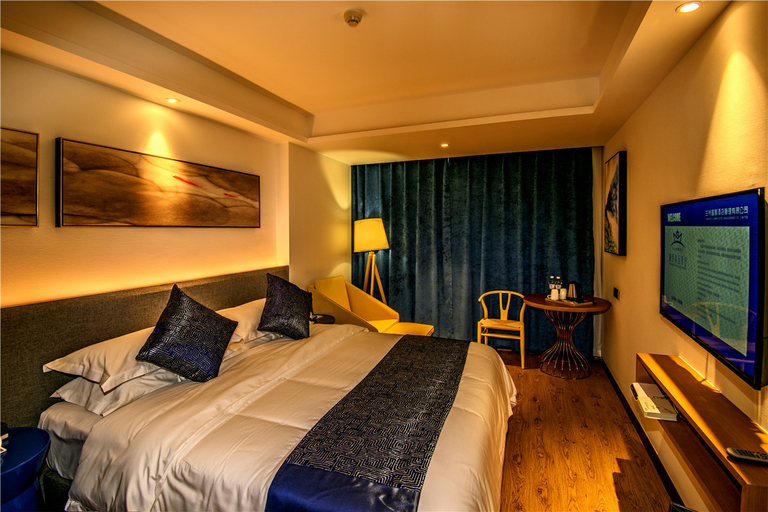 Bedroom, Lanmei Boutique Hotel (Lanzhou Xiyuan), Lanzhou